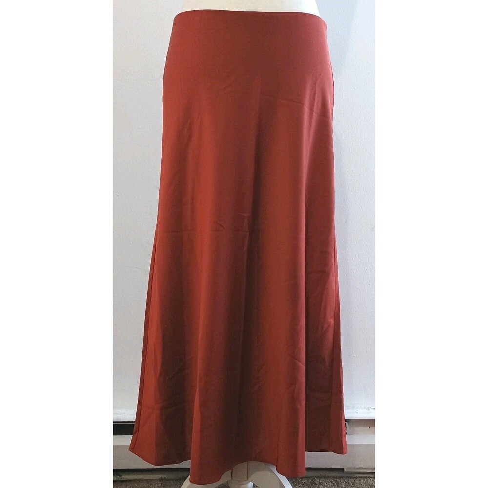 J Crew Gwyneth Rust Orange Pull On Slip Skirt Size Medium New W Tag